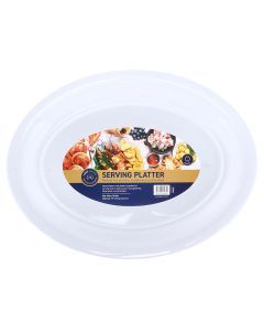 Kitchenware Oval Party Serving Platter 47cm x 36.5cm x 4cm White