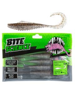 5 Pack of 6 Inch Bite Science Bunker Buster Soft Plastic Lures - UV Smelt