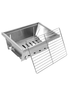 IGT Camping Folding Barbecue Stove Silver