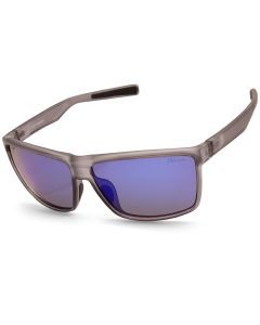 North Beach Felix Satin Crystal Grey/Blue Mirror Polarised Unisex Sunglasses