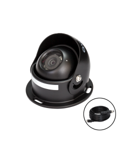 SafetyDave 92° Non-AHD Round Camera (Black) With 15m Heavy Duty 3 in 1 Camera Cable