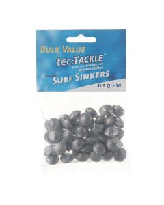 50 Pack of Jarvis Walker Size 1 Surf Sinkers - Value Pack