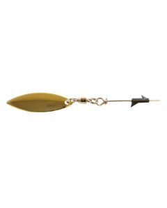 Zman 3 Pack of Gold TRD Spinz Lure Attachments with Willow Blades