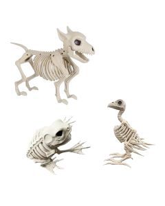 Halloween Poseable Skeleton Animal Set (3pcs)