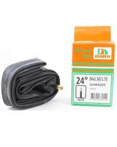 Duro 24" x 1.5/1.75 Bicycle Tyre Tube for 24 Inch Bike Tyres Schrader Valve
