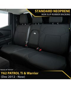 Nissan Patrol Y62 Ti & Warrior GP4 Neoprene 2nd Row Seat Covers