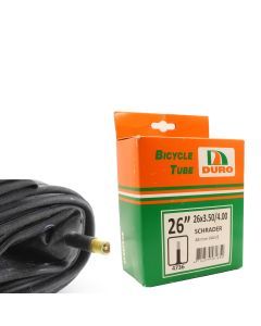 Duro 26" x 3.50/4.00 Fat Bike/E-Bike Tyre Tube for 26 Inch Bikes Schrader Valve