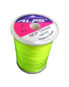 Alps 100yds of Lumin Green Rod Wrapping Thread - Size C (0.2mm) Rod Binding Cotton
