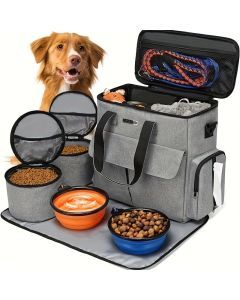 Pet Travel Bag Airline Approved with Bowls & Containers