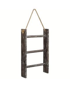 Rustic Wood Wall Hanging Towel Rack with 3 Tiers - Shabby Chic Style