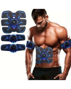 Rechargeable Remote Control Abdominal Muscle Toner, Muscle Trainer, Body Muscle Stimulator EMS Massager- Tone Your Abs, Hips, And Buttocks At Home