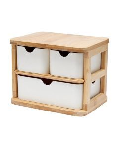 Clevinger Bamboo Storage Drawer Set with 3 Drawers