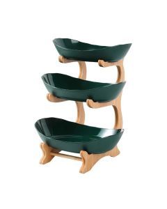 Wooden Table Plates with Floor Partition