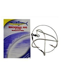 Wilson Mackerel Fishing Rig 3x8/0 Hook-Setup - 90lb Multi Strand Wire