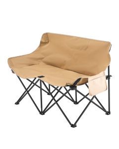 2-Person Folding Camping Sofa Chair with Armrests