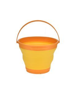 7L Foldable Collapsible Silicone Bucket - Orange (Hiking/Camping/Fishing)