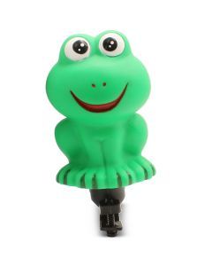 Squeezy Handlebar Mounted Green Frog Shaped Bike Horn for Kids Bikes