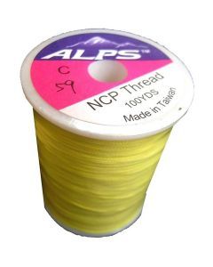 Alps 100yds of Yellow Rod Wrapping Thread - Size A (0.15mm) Rod Binding Cotton