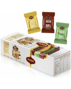 12 Pack Achva Halva Snacks Vanilla Cocoa Marble 300g for Kosher Gifts