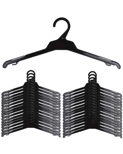 60x 400mm Tops Hangers Bulk Pack - Ultra Thin Clothes/Gardment Holder (R38)