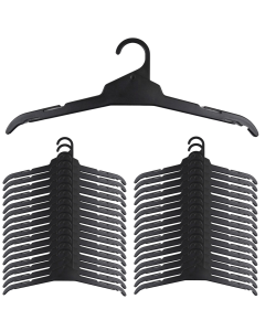 40x 430mm Tops Hangers Bulk Pack - All Purpose Commercial Clothes/Gardment Holder (R43)