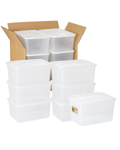 11x 9 Litre Food/Storer Storage Containers w/ Lids Bulk Lot 31x22x18cm - Made in Australia