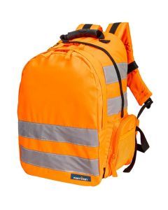 25L Hi Vis Backpack Rucksack High Visibility Work Bag in Orange