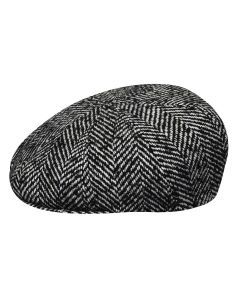 Bailey Mens Kufell Newsboy Cap Good For Autumn/Winter Season - Black