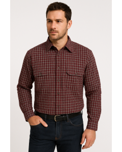 BISLEY SEERSUCKER SHORT SLEEVE SHIRT Plus King Size Work Cotton Blend Check