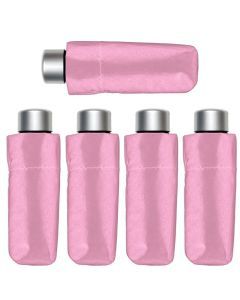 5x Bobbie J Super Lite Mini Handbag Umbrella Folding Compact Lightweight in Pink