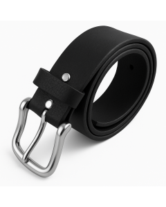 Mens Genuine Full Grain Leather Belt Made in Australia in Black