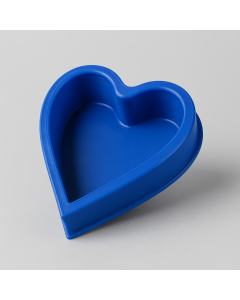 Heart-Shaped Silicone Baking Mould – Blue