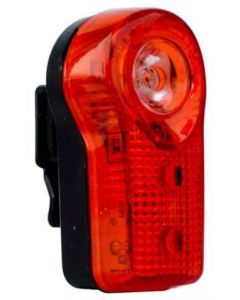 LIGHT Rear, 3 function 0.5watt, BATTERIES included, mounting Bracket included, Six20 packaging