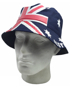Australia Flag Bucket Hat - Aussie Summer Cap for Tennis/Cricket