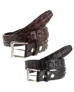 Genuine Crocodile Leather Belt (Hornback) - Made in Australia - Mens
