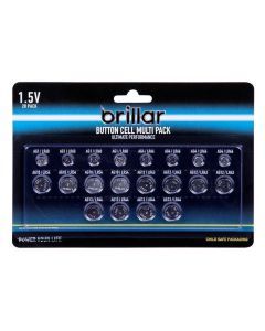 20x Brillar Lithium Button Cell Batteries
