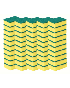 36x Scourer Sponges Strong Commercial Grade Regular Duty 15x10x3cm Bulk