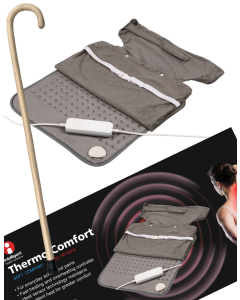2pc Set 93cm Wooden Walking Stick + Thermo Comfort Heat Pad