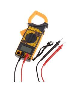 Digital Clamp Meter AC/DC Voltage Resistance Frequency DM6266 - Batteries Incl.