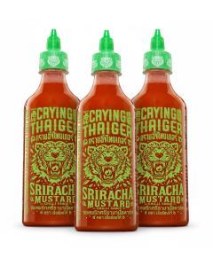 3x 440ml Crying Thaiger Thai Sriracha Sauce - Chilli Mustard (Product of Thailand)