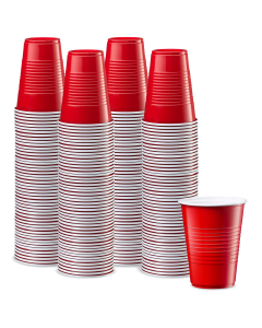 720x 9oz/266ml Premium Red Plastic Cups - Beer Pong Cups (Bulk Pack)