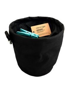 Clothing Peg Bag with Carabiner & 50 Plastic Pegs
