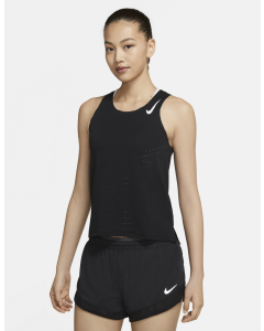 Nike Womens Aeroswift Running Singlet Run Jog Gym - Black