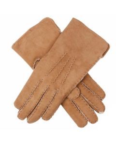 DENTS Ladies Womens Hand Sewn Real Lambskin Premium Gloves 7-1065 Hannah - Camel