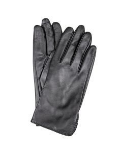 Dents Womens Classic Leather Gloves - Black (Warm Soft Smooth Grain)