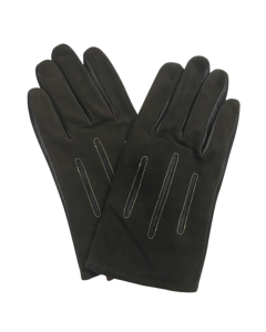 DENTS Mens Sheepskin Leather Gloves with Acrylic Lining Warm Winter - Brown