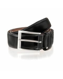 Dents Premium Quality Leather Belt Full Grain Classic Genuine -  Black - Large (37"-39")