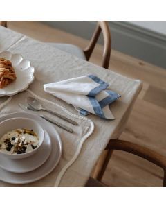100% Cotton Linen Napkins - Blue Bell (set of 2)