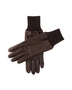 Dents Royale Leather Shooting Gloves Handmade Silk Lined - Right Hand - Brown