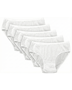5pcs Mens Disposable Underwear in XL/XXL (100% Cotton Undies)